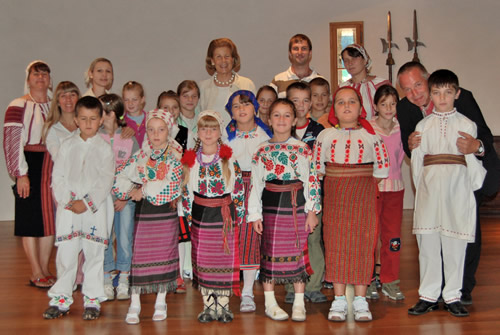 Kinder vom Haus Gamander auf Schloss Vaduz